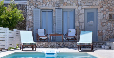 Πέτρινη Βίλα με Πανοραμική Θέα & Ξενώνα στον Αγωνα Φωτογραφία 