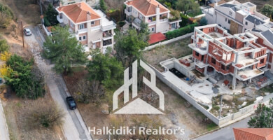 Corner plot 1001 sq.m. in the area Law 751 of Panorama Thessaloniki. Photo 